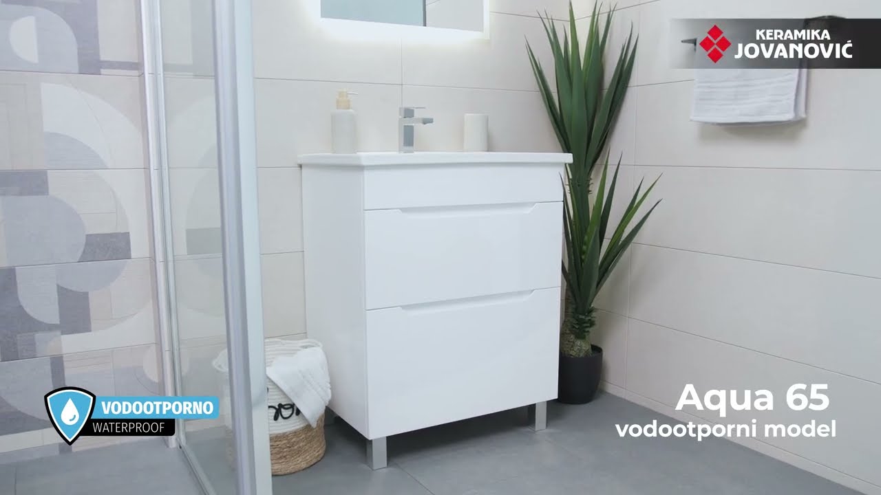 Posebna ponuda VODOOTPORNIH modela kupatilskog nameštaja  - Aqua 65 - Keramika Jovanović
