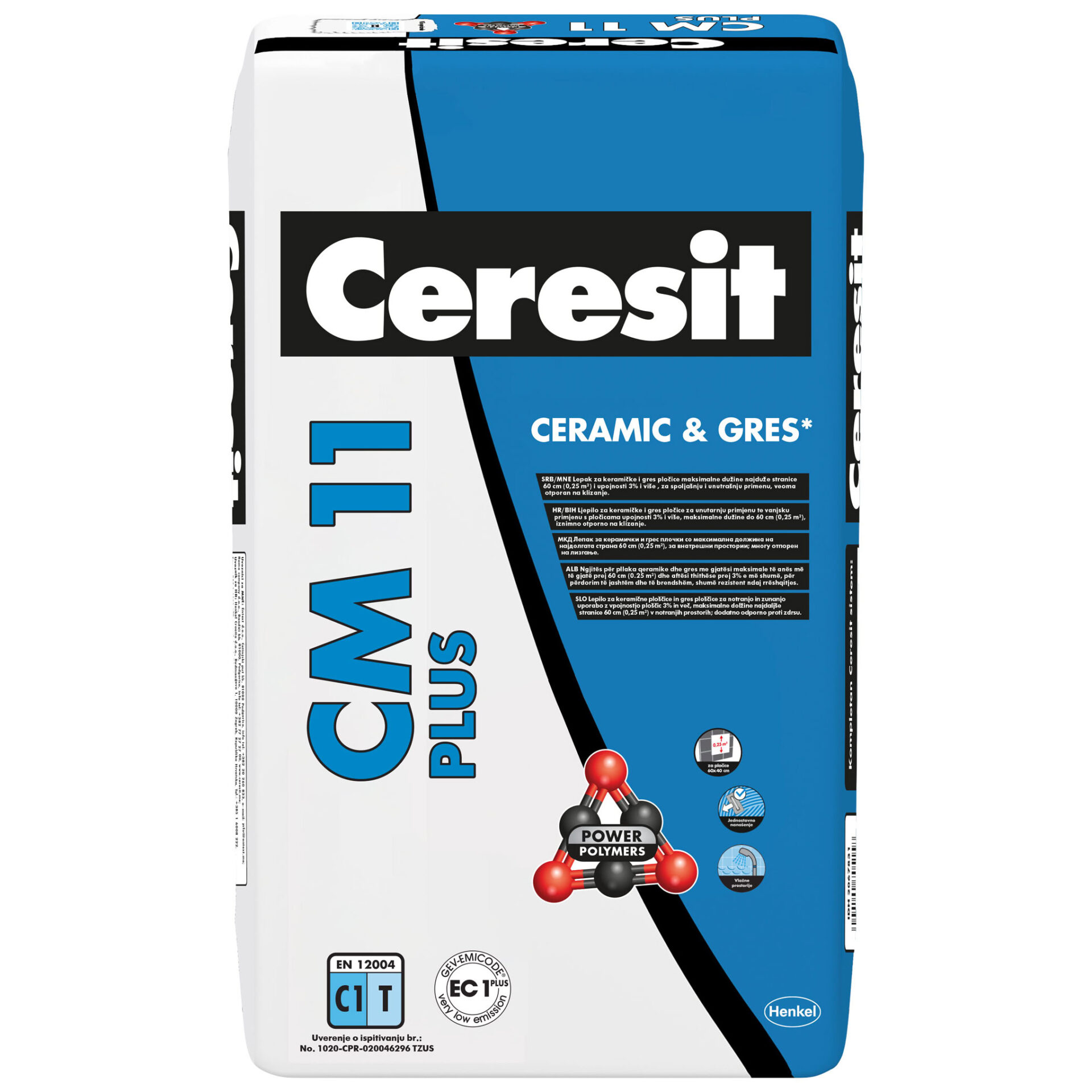 cm 11 plus lepak za pločice 25kg