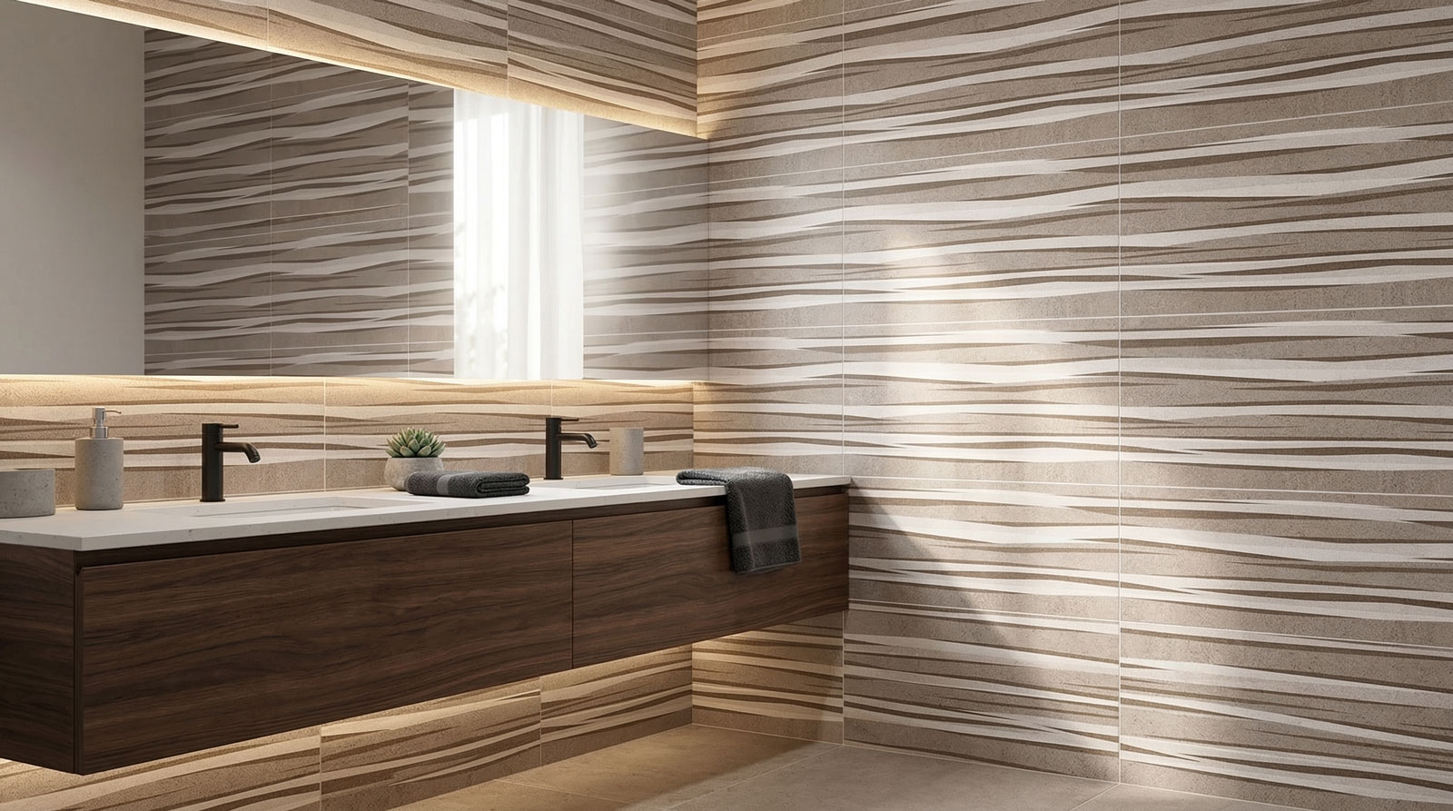 sena gray waves 25x50