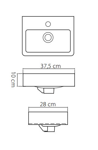 Mini umivaonik 37 cm