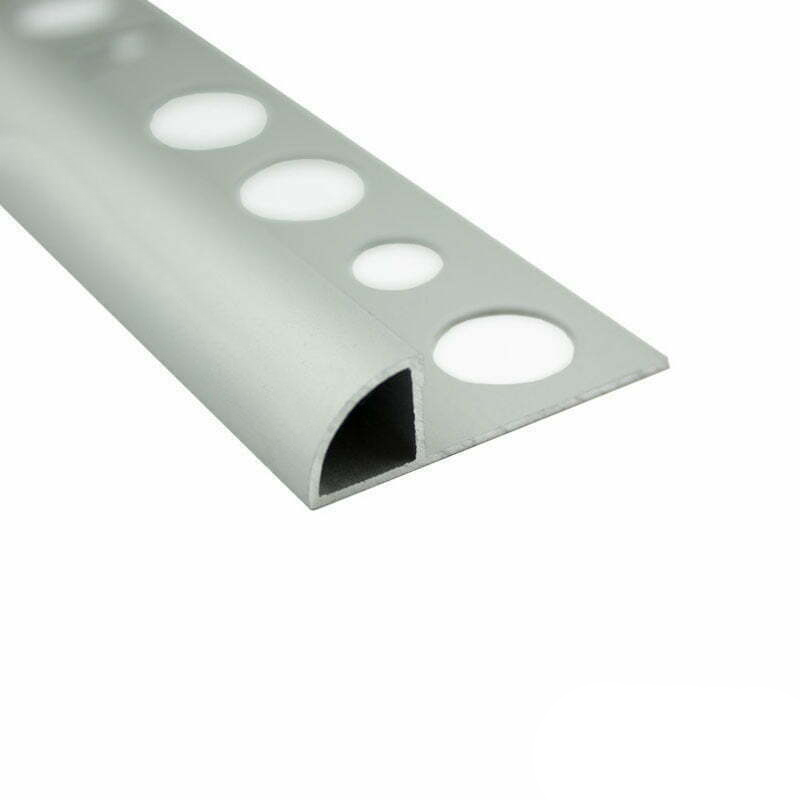 završna lajsna puna 12mm srebro mat