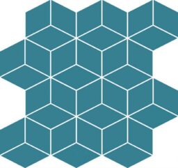 Colour Blnk Mosaic Diamond Turquoise 28x297