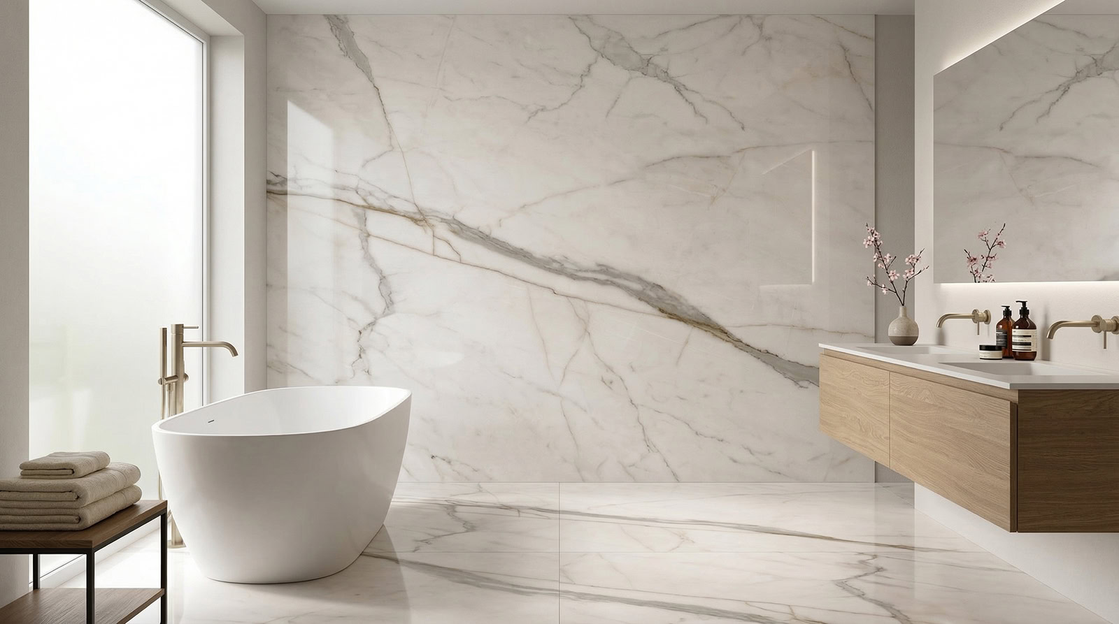 cosima white satin 39,8x119,8