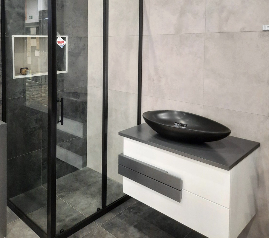 olive umivaonik 74 cm crni mat