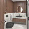 gravel white glossy 60x60