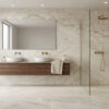 gravel white glossy 60x60
