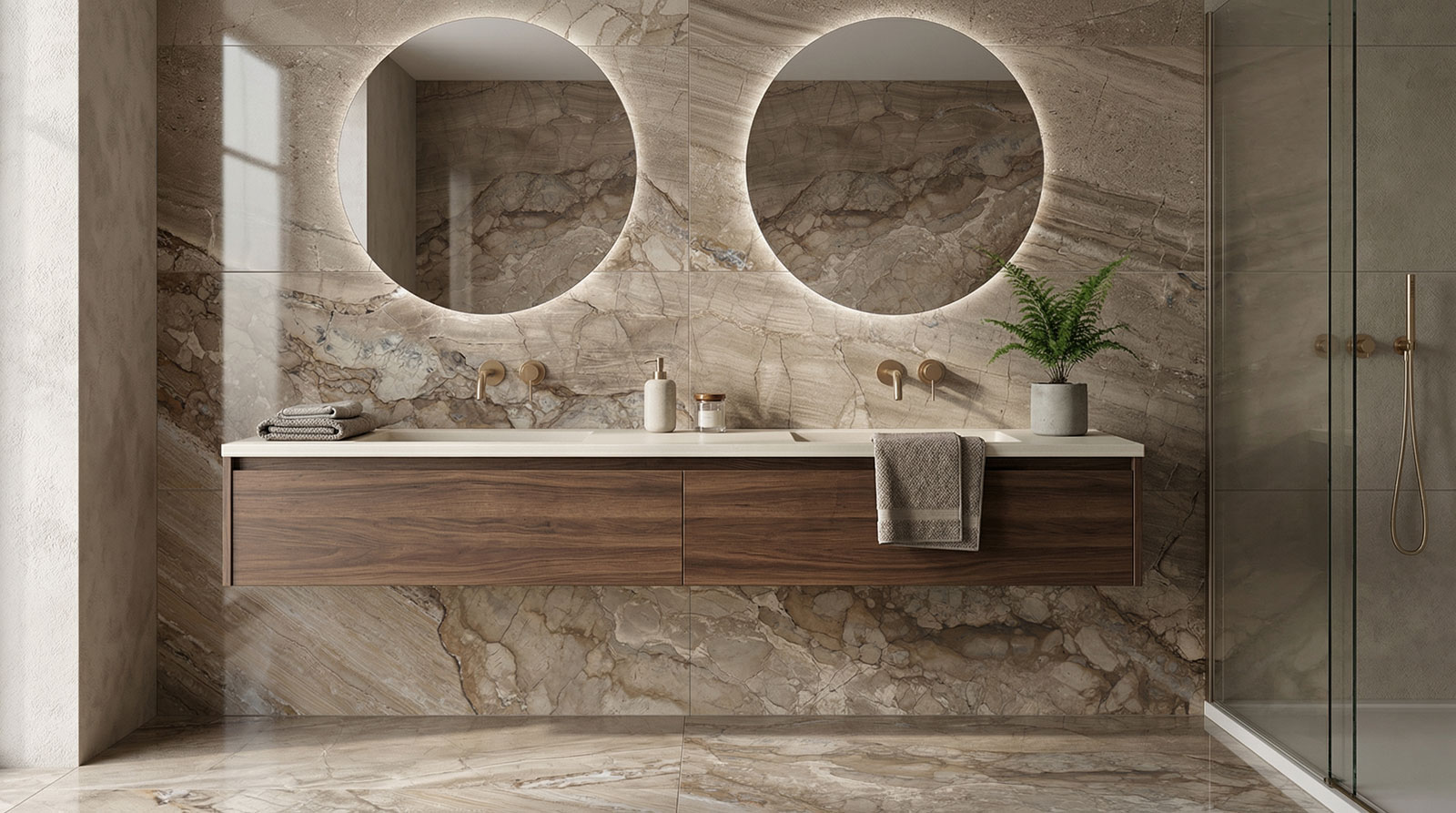 gravel natural glossy 60x60