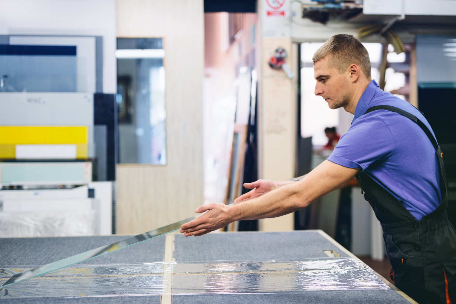 manual worker working in workshop. industry