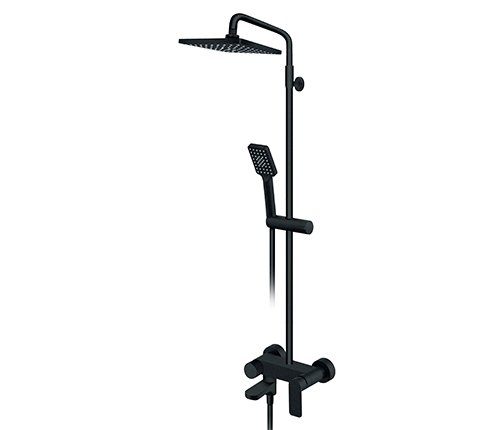 s2 baterija za tuš kadu sa usponskim tušem i izlivom black