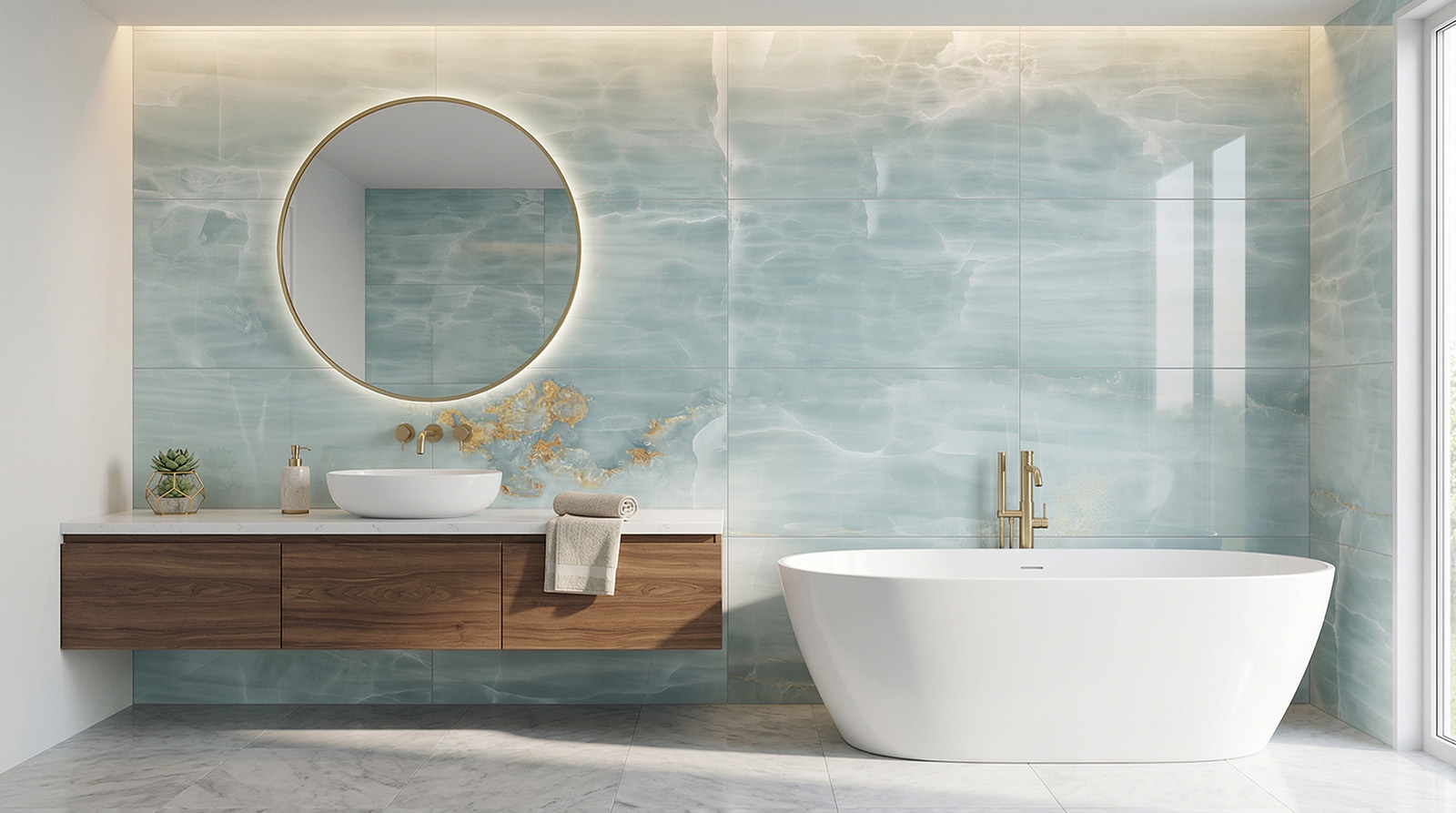 onyx aqua blue gold 12 lp 60x120