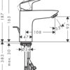 logis baterija za umivaonik h100