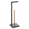 160925B_DEB five držač toaletnog papira natureo 64,5x20x20cm metal/bambus crna