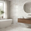 IND035 gravel white glossy 60x120