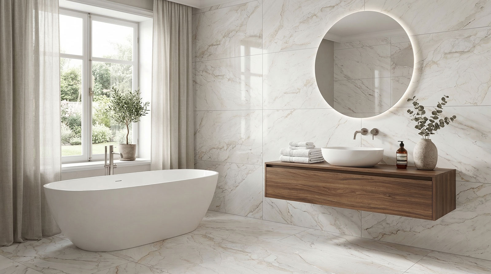 gravel white glossy 60x120