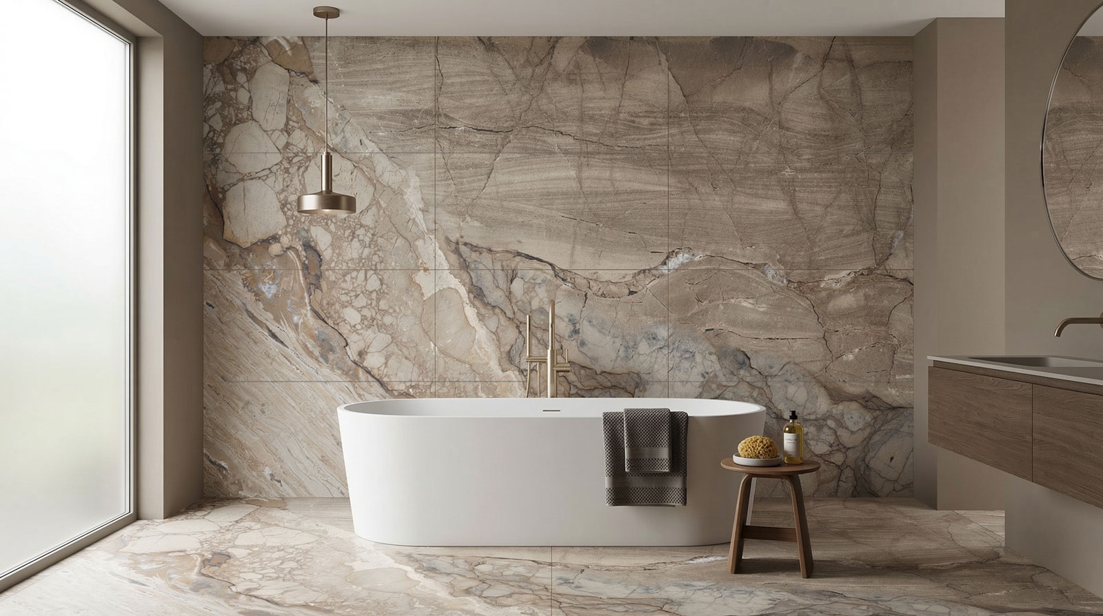 gravel natural glossy 60x120