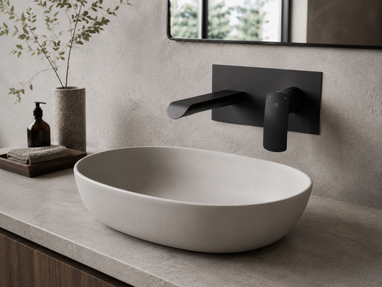 elite ugradna baterija za umivaonik black