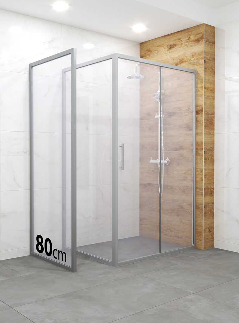 bočni panel una slim 80 hrom/proziran