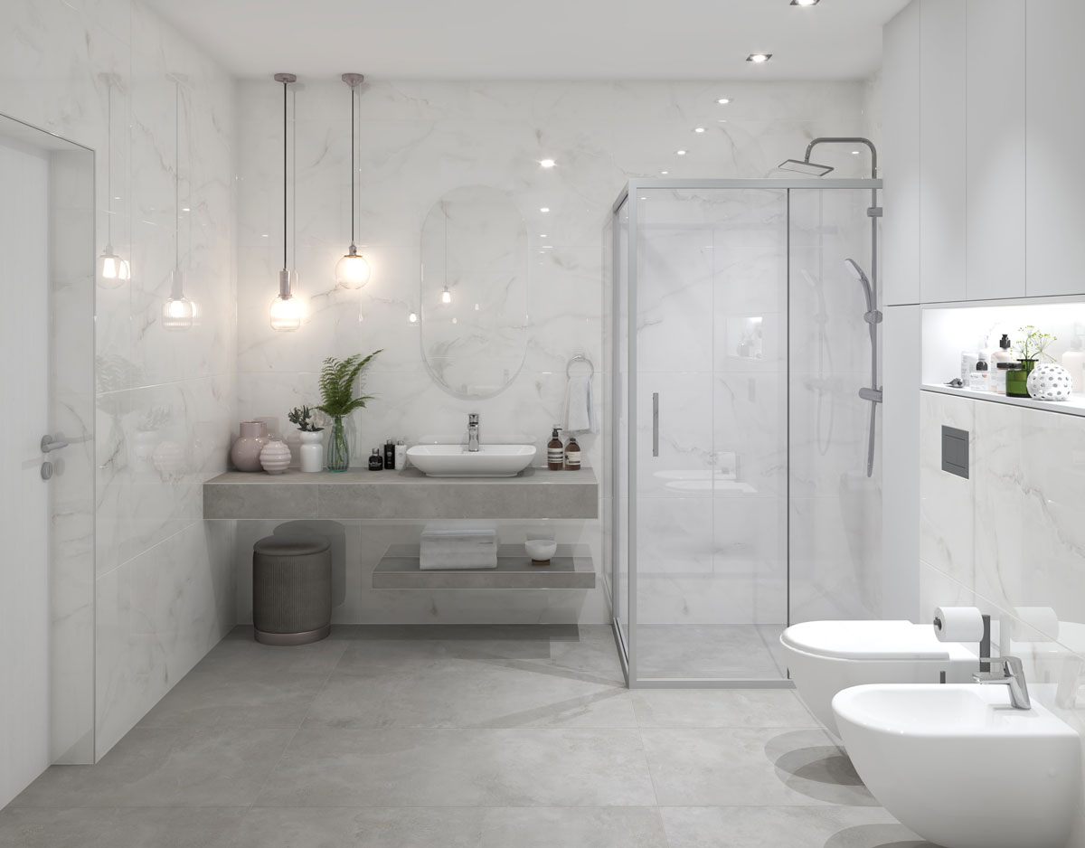 Tuscan White Endless glossy 60x120 | LV Granito - Keramika Jovanović