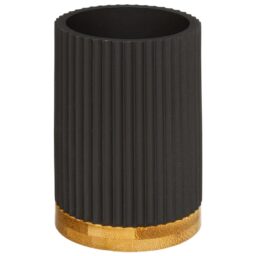 five dozer za sapun modern 8x7x19,5 poliresin/kamen, crna (kopiraj)