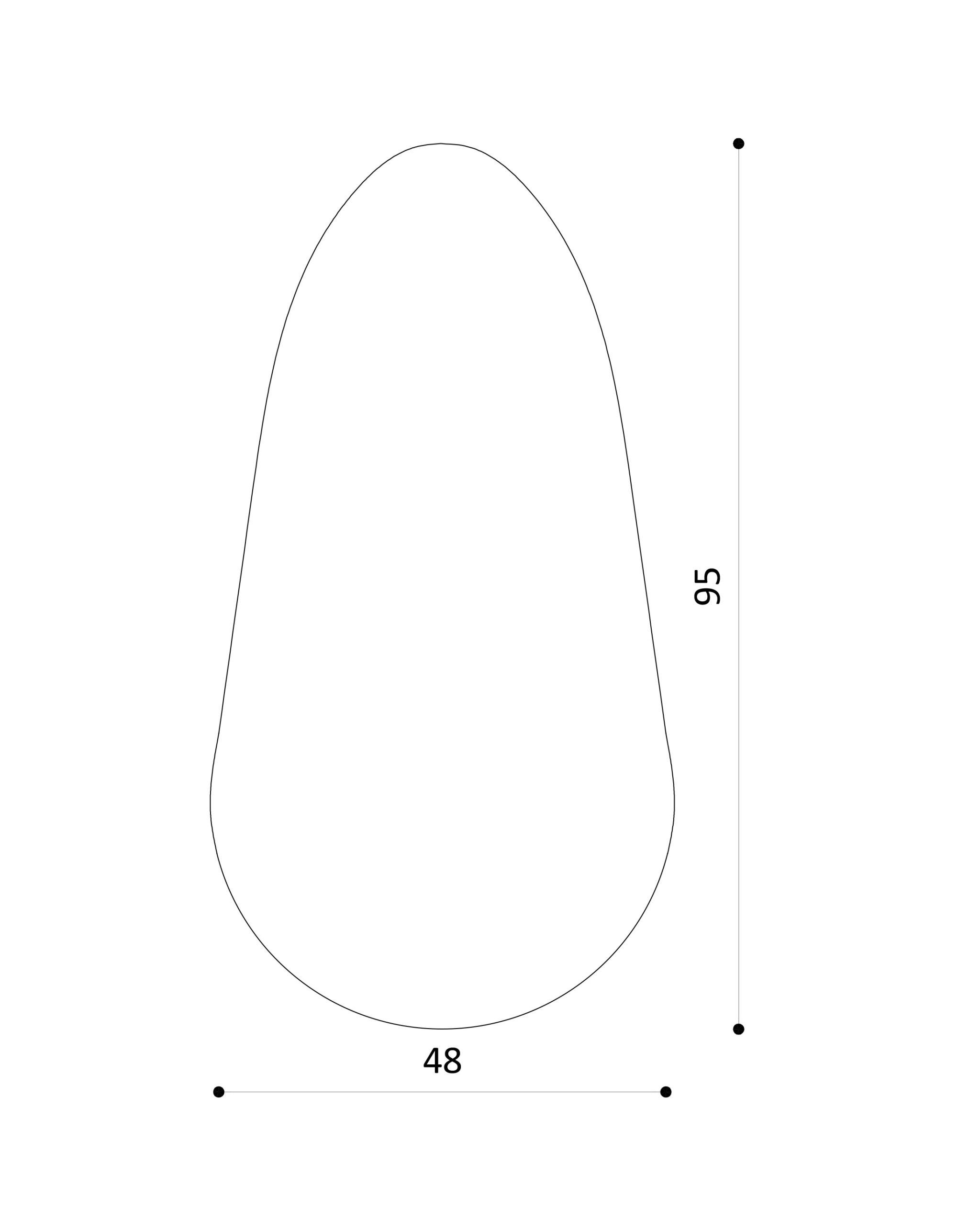 lui led ogledalo 50x95