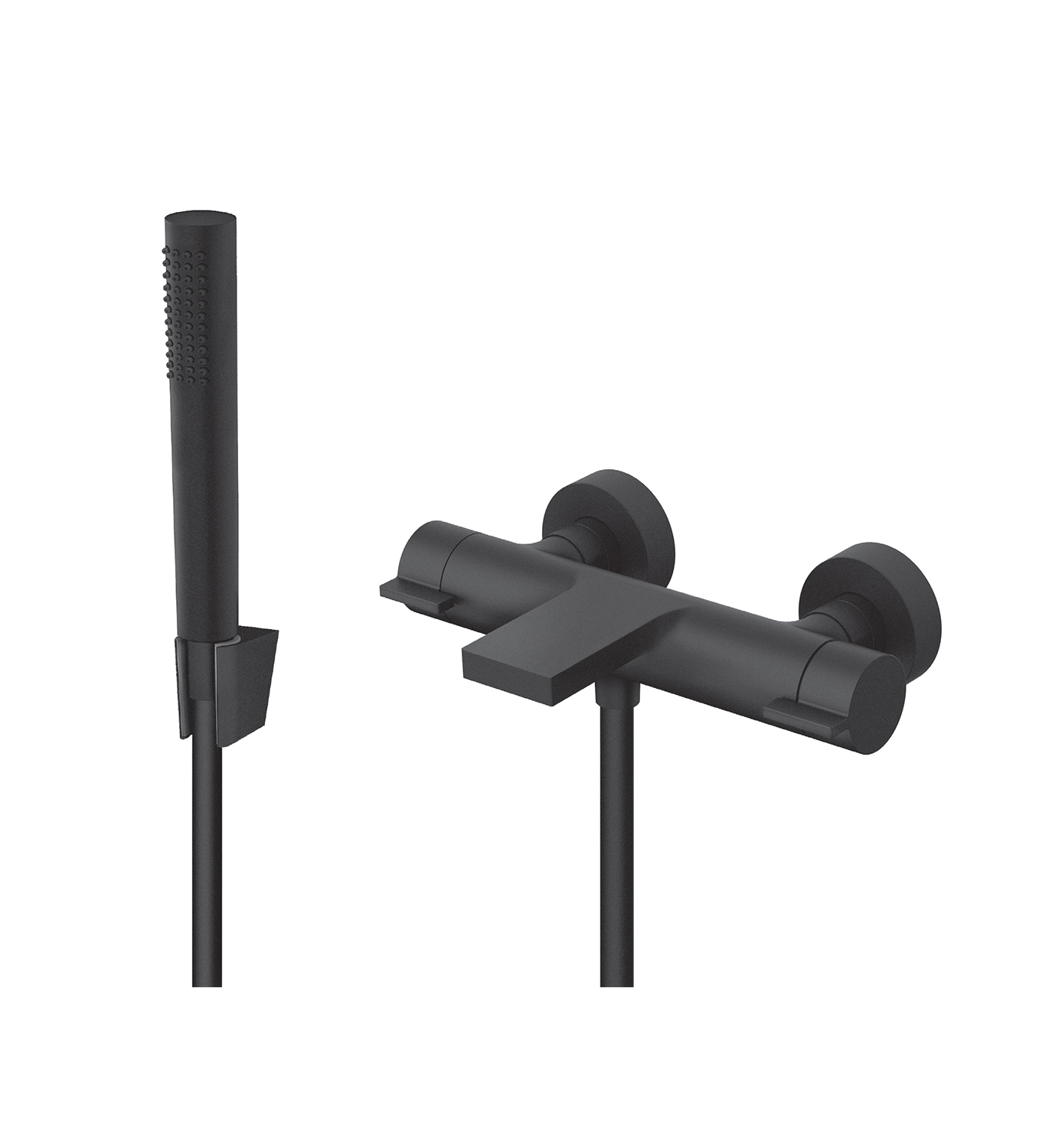 s3 baterija za kadu sa ručnim tušem black