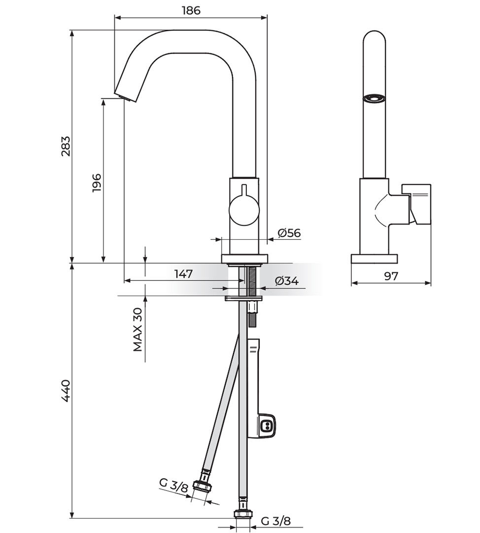 s2 baterija za sudoperu sa dve cevi (kopiraj)