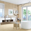 Cemento-Wallpaper-Perla-with-Tilia-Natural-&-Tilia-Str-Beige-PT-60x120-R_ps tilia structure beige rect. 60x120