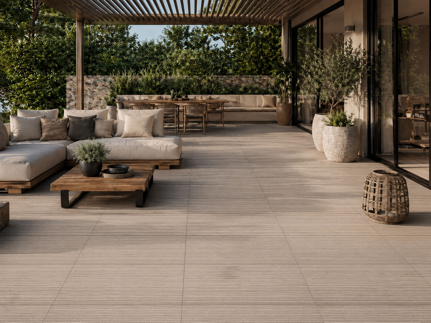 sequoia decking beige rect. 60x120