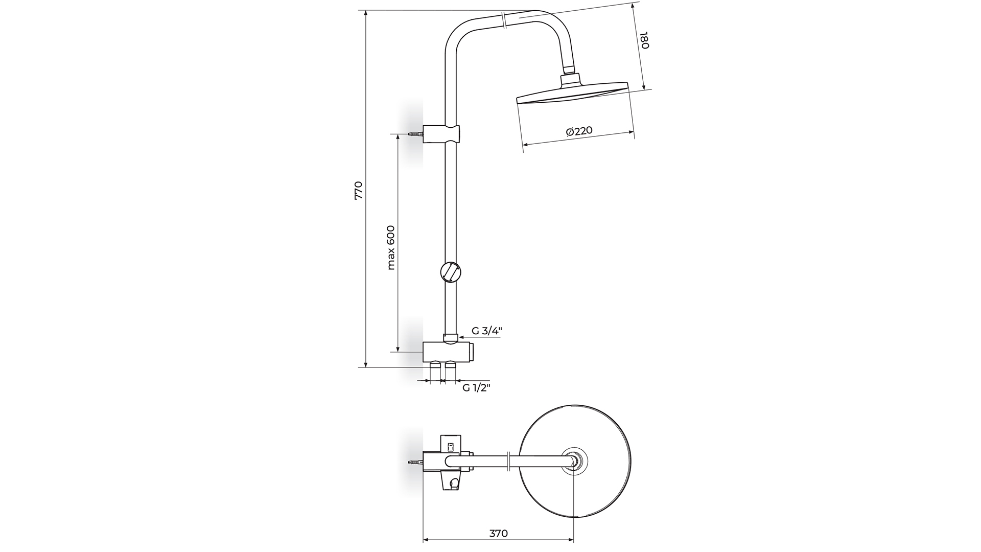 blau set 3u1 baterija za lavabo + baterija za kadu sa usponskim tušem