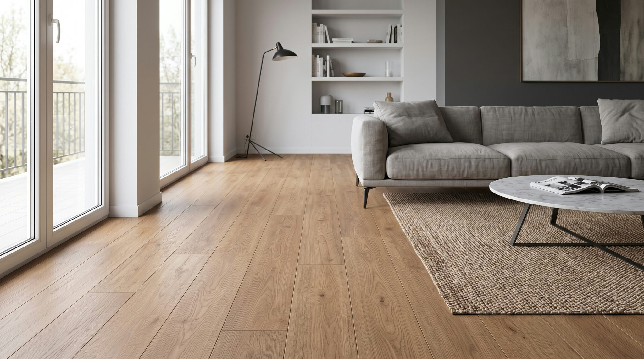 sk056__advanced-trend-oak-brown-d3128-1380x193x8mm-ac4-32-v4__wpc-flooring__20260903T070848 Moderan dnevni boravak sa svetlim drvenim podom