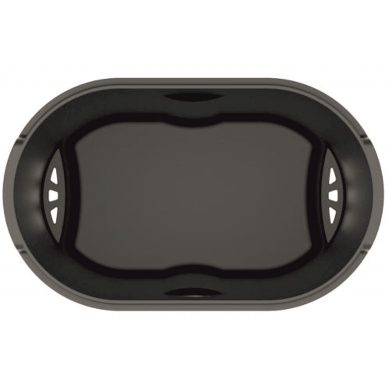 fresh line set ovalna kupatilska kanta 6l i wc četka, crna (kopiraj)