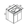 Dova-DD-dimenzije dova 65 bela matt set kupatilskog nameštaja