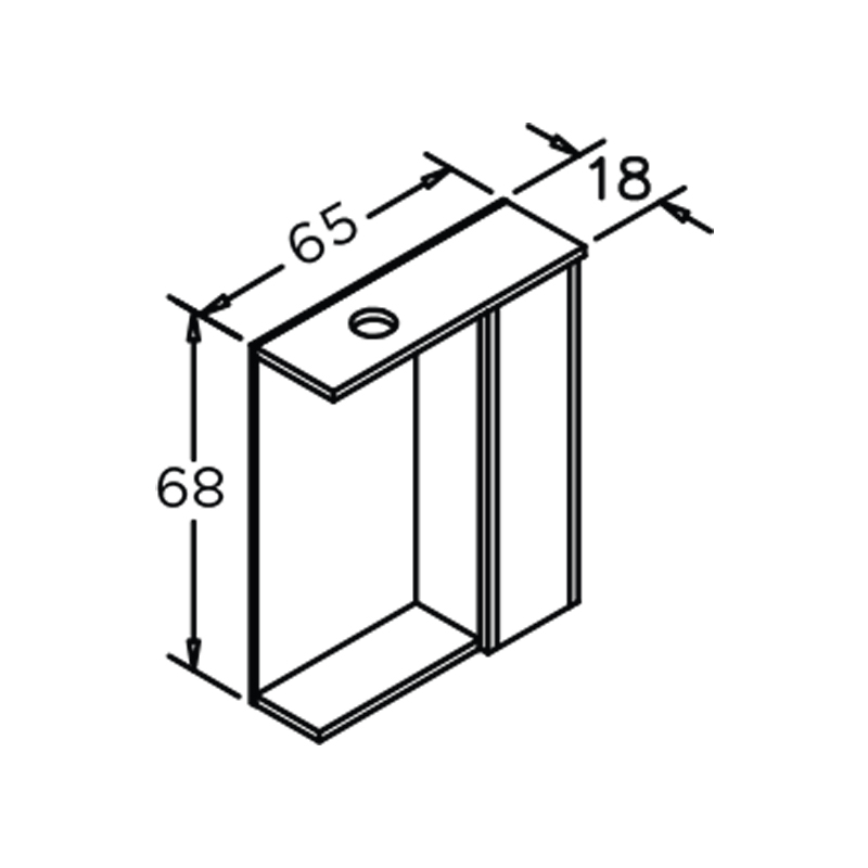 Dova-GD-dimenzije dova 65 bela matt set kupatilskog nameštaja