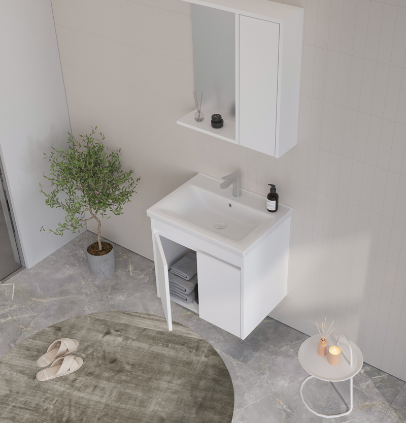 dova 65 bela matt set kupatilskog nameštaja