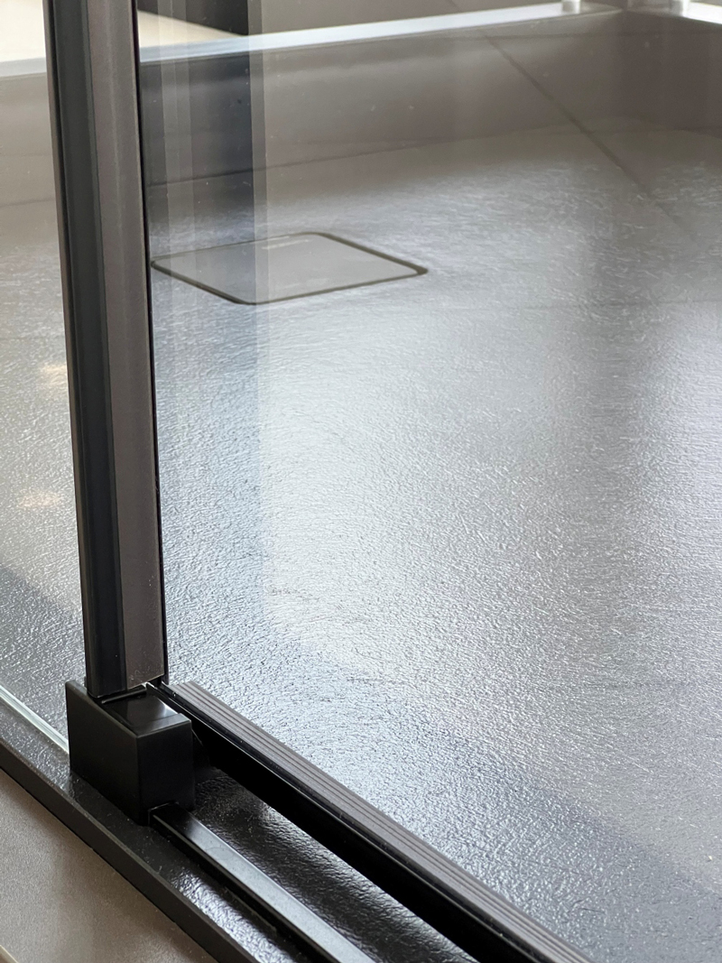 harmony d+w tuš kabina 120x80 black/clear