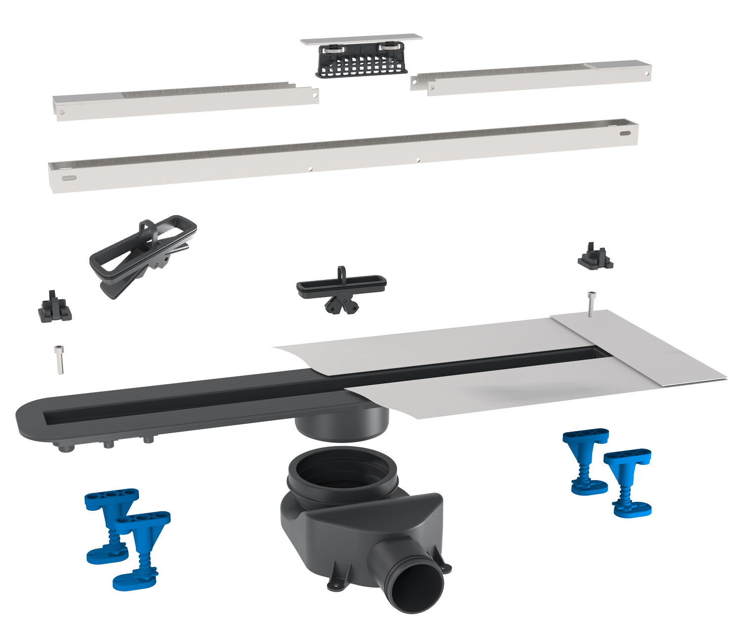 tuš kanalica drain designer lux 600