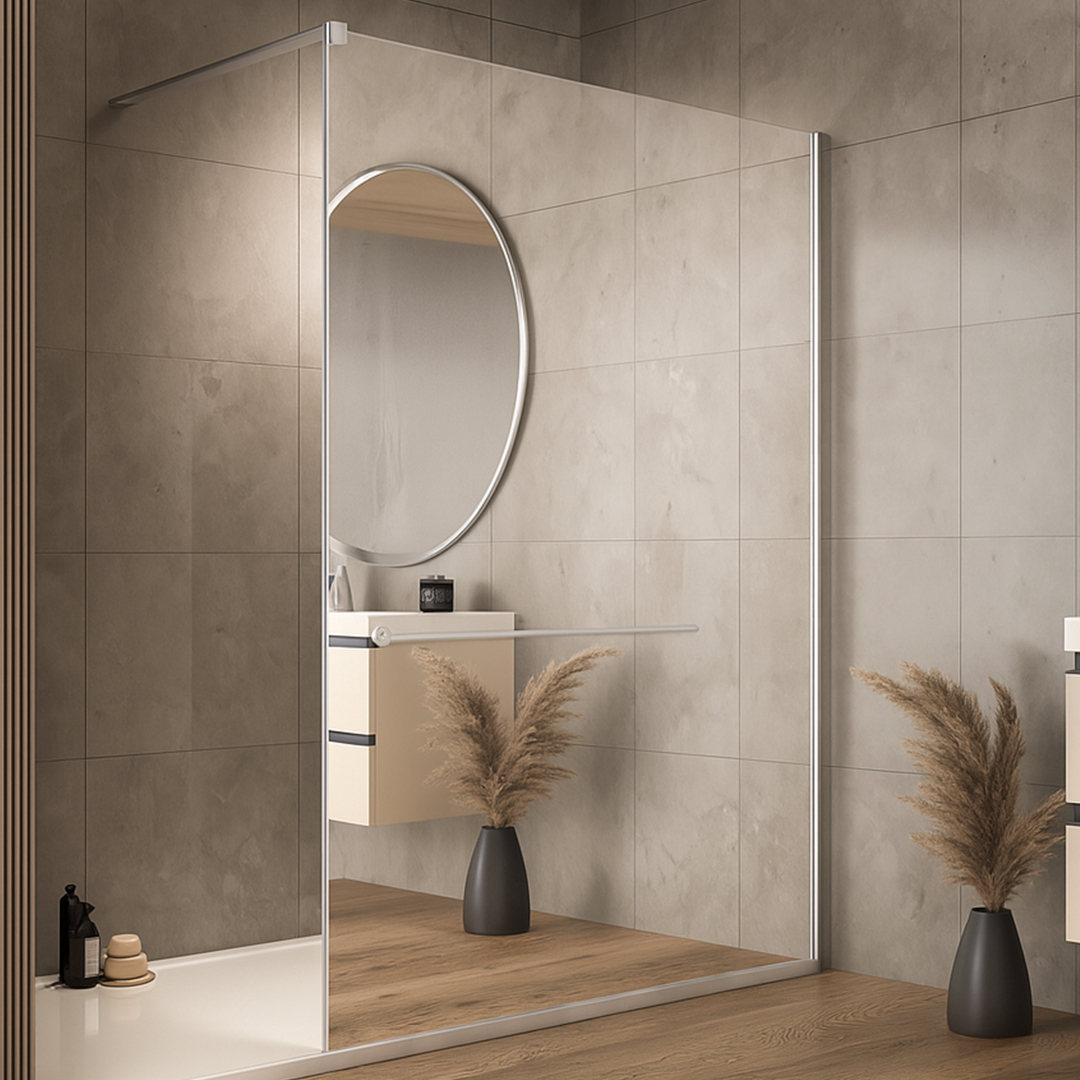 paravan calypso silver ogledalo 120x200