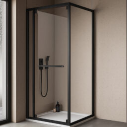 tuš kabina stellar uni dw black 90x90