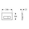 tipka 2/2 delta 50 crna mat