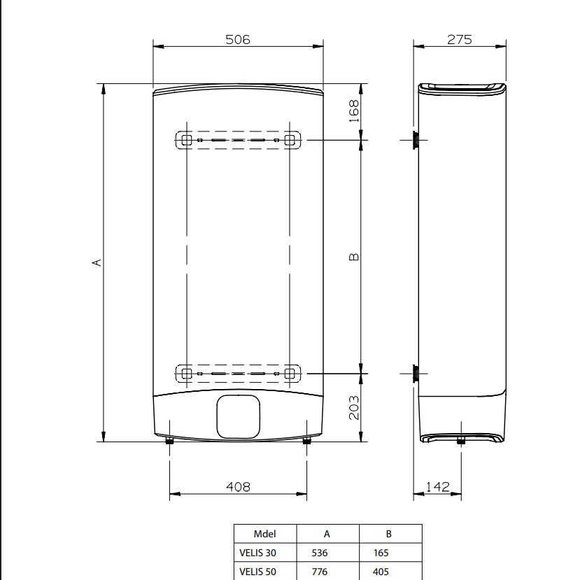 bojler velis pro wifi 50l