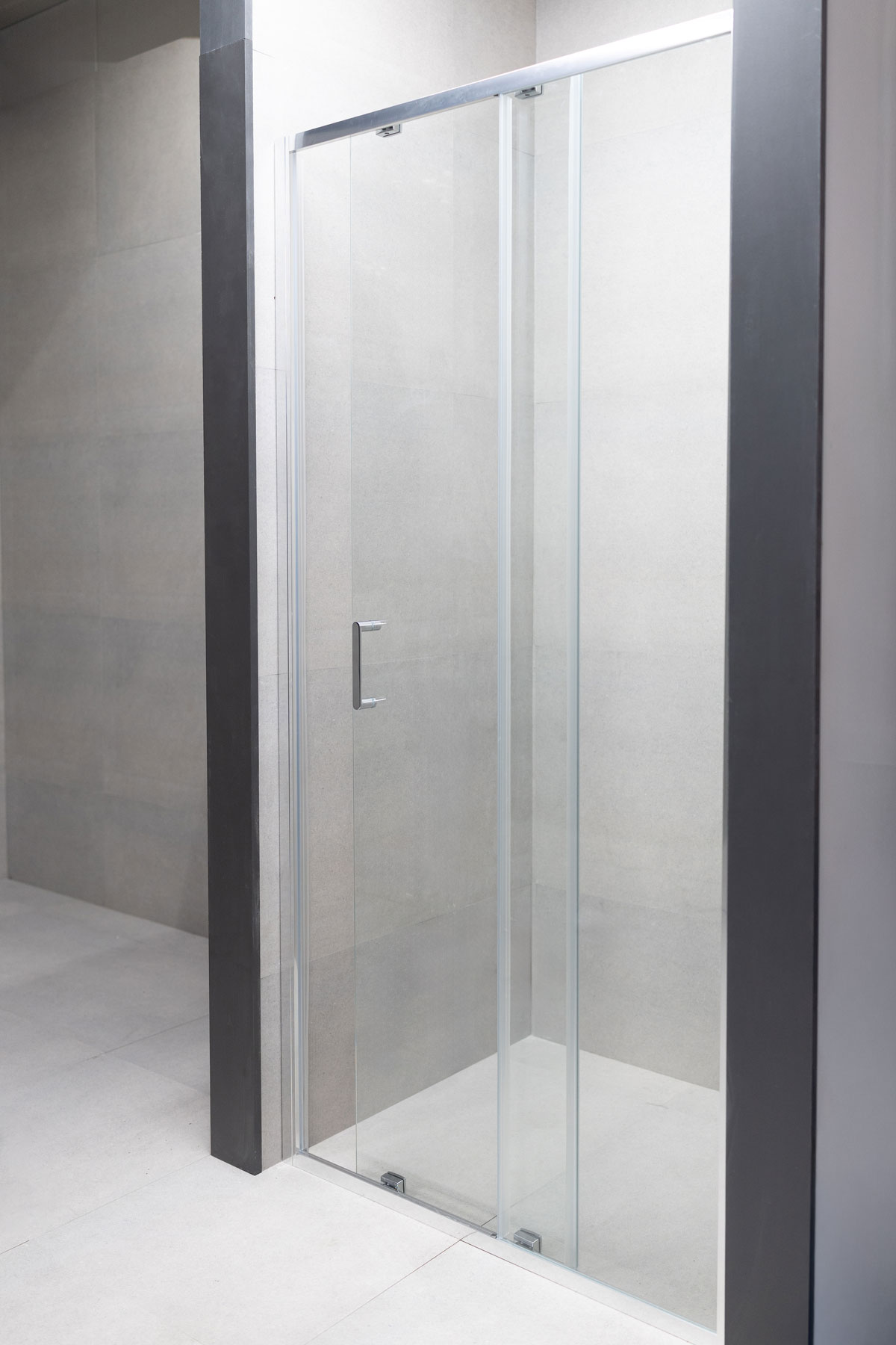 modulare paravan 100x200 hrom/proziran