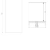 roccia paravan 90x200 hrom/proziran