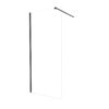 roccia paravan 90x200 black/proziran