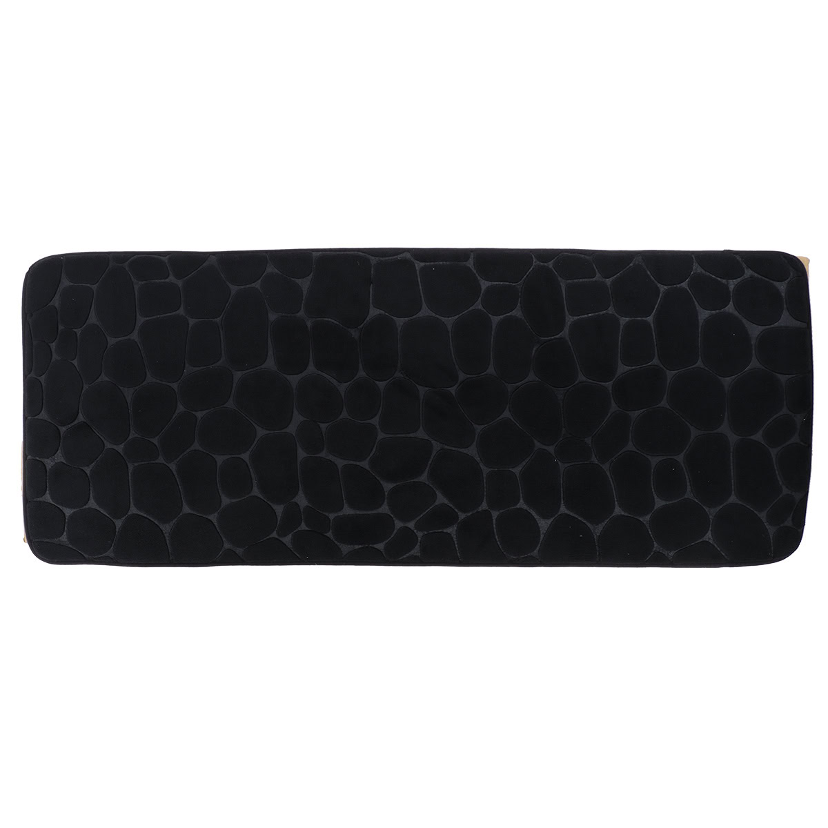 tendance tepih memorijska pena mikrofiber 45x120cm, crna