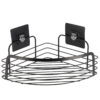 tendance ugaona polica, samolepljiva 3m metal, crna