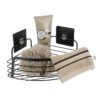 tendance ugaona polica, samolepljiva 3m metal, crna