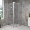 Koncept-Basic-paravan-+-bočni-panel basic paravan 100x200 hrom/proziran