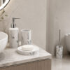 Marble-Tendance-komplet-beli tendance dozer za sapun marble keramika, bela