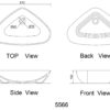 Umivaonik-triangle-5566-shema triangle nadgradni umivaonik 67x40